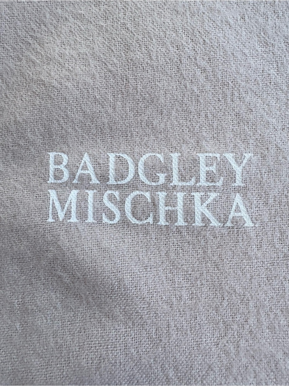 Badgley Mishka Soft Neutral Fabric Dust Bag - Picture 6 of 6